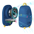 Pikkukuva 3 / 5: Bluetooth-kaiutin, Söpö sarjakuva Mini Pet Space Capsule -kaiutin (sininen),