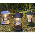 Miniatyrbillede 3 af 5: Genopladelige LED Campinglamper Nød Teltlamper Retro Camp Bærbare Hestelamper (Elfenbenshvid)