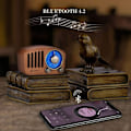 Miniatyrbild 4 av 5: Bärbar Radio Bluetooth Högtalare Handgjord Retro Trä Bluetooth 4.2 Mini Högtalare med Super Bass Subwoofer med FM Radio Audio Input Jack