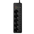 Miniatyrbild 1 av 4: BKL-505 EU Snabdande Power Strip Svart Sort
