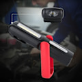 Miniatyrbillede 2 af 4: COB Inspektionslampe USB Opladning LED Arbejdslampe med Strømindikator (Rød)