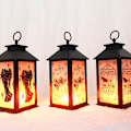 Miniatyrbild 3 av 5: Juldekorationstillbehör, julklappar, juldekorationer, flamlampor, fyrkantiga, snöflingor