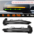 Miniatyrbild 1 av 3: För Audi A4 S4 A5 S5 RS4 RS5 Vatten Ljus LED A4/S4 B9 2016-2019 Unik Gul 2st