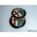 Miniatyrbillede 4 af 4: 2 x 74mm Alfa Romeo-emblem Gt 147 159 Brera Mito Giulietta Giulia-hætte