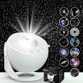 Miniatyrbild 1 av 6: Nattlampa Galaxy Projektor Stjärnhimmelsprojektor white