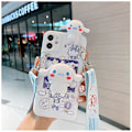 Miniatyrbild 1 av 5: Sanrio Cinnamoroll 3D-fodral för iPhone 14 13 12 11 Pro Max X Xr Xs 7 8 Plus Söt Hundkoppelhängare Cartoon Cover Lanyard Spegel och Rep Mirror and Rope For iPhone XS MAX