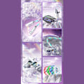 Miniatyrbilde 7 av 8: 4in1 180 roter RGB Flow lysende USB-ladekabel type C og A1