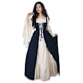 Miniatyrbillede 6 af 8: Middelalderlig Punk Kjole Cosplay Halloween Kostumer Kvinder Palads Karneval Fest Forklædning Prinsesse Kvinde Viktoriansk Vestido Robe Grøn Green 5XL