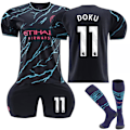 Pikkukuva 1 / 2: 23-24 Manchester City Vieraspelipaita Lapsille, Numerolla 11, Dokumentti NO.11 22
