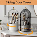 Miniatyrbillede 3 af 4: Makeup opbevaringsboks, 360° roterende organizer, 3 rum (SORT)