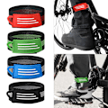 Miniatyrbilde 2 av 11: 4 stk sykkel ankelben bukser bukser stroppklips stropp sykling ankelstropp for jogging, sykling, klatring, camping Black 0.05