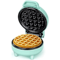 Miniatyrbilde 1 av 7: Mini Vaffeljern, Vaffelmaker, Klarsignal Lys, Non-Stick Belegg, Kaldt Håndtak, Kompakt Størrelse Green