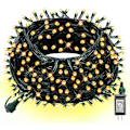 Miniatyrbilde 1 av 5: Ljusa 300 LED jullys, 100 FT sammenkoblingsbar vanntett varm hvit Warm White 300 LED