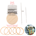 Miniatyrbillede 1 af 5: Mini Stop Loom Machine DIY Tøj Syning Lille Loom Lille Lav 10-Pin