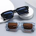 Miniatyrbild 2 av 7: 2024 Anpassade logotyp Specifikationer Herr Tjock Ram Lyx Märkes Solglasögon Svarta Ramar Glasögon Läsglasögon För Herrar Specifikationer För Herrar C1 Rectangle sunglasses