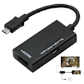 Miniatyrbilde 1 av 5: Android Micro USB til HDMI Adapter PC Display Kabel