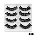 Miniatyrbild 1 av 10: 4 par lösögonfransar Ryska Strip Lashes 4010 4010 4010 4010