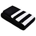 Miniatyrbillede 2 af 7: Stribede Over The Knee Strømper, Bomuld Stribede Leggings Casual Støvler Strømper Til Cosplay Casual Wear, (1 Par Sort, 1 Par Hvid)