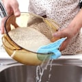 Miniatyrbillede 3 af 5: Ris Skylning Sigte Bønner Ærter Rengøring Sigte Si Strainer Kloak Strainer Gadget Køkken Klip Værktøjer
