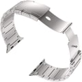 Miniatyrbild 3 av 5: Titanarmband, metallrem med sköldpaddsskalsspänne, kompatibel med Apple Watch Series 9/Ultra 2/SE/8/7/2023, 38mm/41mm/40mm, silver 38mm/41mm/40mm