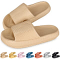 Miniatyrbild 1 av 6: Damskor Chunky Platform Cloudtofflor Khaki Khaki 36-37