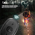 Miniatyrbilde 4 av 4: Farger Blinkende Lys Trådløs Led Blitslys Mini Ridning Anti-kollisjon Natt Signallys Lader 1 Light