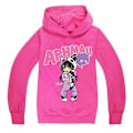Miniatyrbild 3 av 3: Barn Pojkar Flickor Aphmau Hoodie Långärmad Toppar Sweatshirt Pullover Rosa Rose 150CM 9-10Y