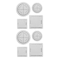 Miniatyrbilde 4 av 5: 1/2 4X Rundt Firkant Kumihimo Skive Firkant Flettet Snor 2 Set
