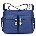 Miniatyrbillede 1 af 5: Damehåndtaske Skulderstrop Taske Trendy Ins All-Match Bærbar Dual-Use Casual Taske Blue