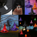 Miniatyrbilde 4 av 5: Halloween-hatt LED-lysende heksehatt Harry Potter magisk hatt Ed