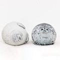 Miniatyrbillede 4 af 5: 60 cm sæl plush legetøj, rund sæl pude sød sæl fyldt dyr bomuld plush legetøj pude kompatibel med bord blød sæl krammepude bac 30 cm 30 cm Grey