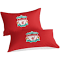 Miniatyrbillede 4 af 5: Liverpool Signature 3-delt sengetøjssæt med vendbart betræk i blød børstet mikrofiber og matchende pudebetræk (berømt fodboldhold Kings)