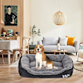 Miniatyrbillede 3 af 5: Hundekurv, Hundekurve Til Store Hunde, Vaskbar Dyremadras Behagelig Og Åndbar Stor Hundekurv 68cm*55cm