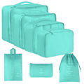 Miniatyrbild 5 av 9: Reseförvaring sju-delars set necessär väska kläder och underkläder förpackning hopfällbar väska Seven-piece set in black