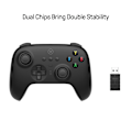 Miniatyrbillede 2 af 6: Ultimate 2.4g Trådløs Controller, Joystick Opdatering, Pro Gamepad med Bagknapper & Turbo Funktion til PC, Android, Steam Deck & Apple (Sort) black