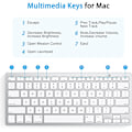 Miniatyrbilde 5 av 5: Bluetooth-tastatur for Mac, kompakt trådløst tastatur kompatibelt