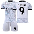 Miniatyrbillede 7 af 11: 22-23 ny udebane helt hvid korrekt version nr. 11 Salah 27 Nunez 23 Diaz fodboldtrøje Size 9 with socks #22
