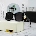 Miniatyrbillede 3 af 7: Moderne Designer solbriller berømte mærker Oversized Luksus gafas de sol kvinder Solbriller 2024 C1 LOGO D