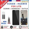 Miniatyrbillede 1 af 3: LCD-skærm + touchskærm til Huawei P30 Lite sort + værktøj + lim