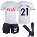 Miniatyrbilde 1 av 2: Tottenham Hotspur Barn Hjemmedrakt 2023-2024 Nr. 21 Kulusevski 24