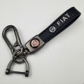 Miniatyrbild 10 av 10: Personlig bilnyckelring i metall med logotyp - Lädernyckelring för män MINI Silver Hardware
