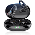 Pikkukuva 1 / 7: Langattomat urheilu Bluetooth -kuulokkeet, langattomat kuulokkeet mikrofonilla Bluetooth, Hi-Fi Stereo Bluetooth -kuulokemikrofoni urheiluun, työhön dark