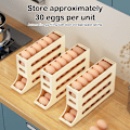 Miniatyrbillede 3 af 8: 4-lags Rullende Æg Opbevaringsboks Container Opbevaring color
