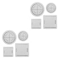 Miniatyrbilde 3 av 5: 1/2 4X Rundt Firkant Kumihimo Skive Firkant Flettet Snor 2 Set