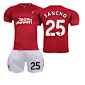 Pikkukuva 6 / 11: 23-24 Manchester Unitedin kotijoukkueen punainen Red Devils -jalkapalloasusetti nro 10 Rashford 21 Anthony 25 Sancho 7 Mount Red Devils home without number #20