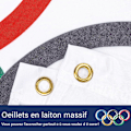 Miniatyrbillede 6 af 6: Olympisk flag, Paris 2024 olympiske flag, 150x90 cm olympiske lege flag dekoration, olympisk dekoration 2024, olympiske flag 2024