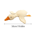 Miniatyrbild 2 av 5: Jätteliknande simuleringsanka plyschleksak mjuk kudde fylld jättegåsdocka presenter 50CM