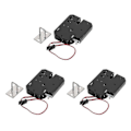 Miniatyrbillede 1 af 5: 3x 12v 2a Elektrisk Magnetlås 150kg/330lb Sikkerhedslås Holdekraft Elektromagnetisk Dørkontrol S db