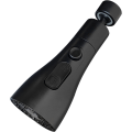 Miniatyrbillede 1 af 5: 360° roterbar tud køkkenvask sprayhoved 3 position køkkenhane sprayhoved sprayhoved udskiftning hanehoved aerator sort