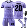 Pikkukuva 7 / 11: 22-23 Real Madrid vieraspaita violetti nro 9 Benzema 14. kerran muistopainos 20 Vinicius 10 Modric 2223 Real Madrid away number 8 #26